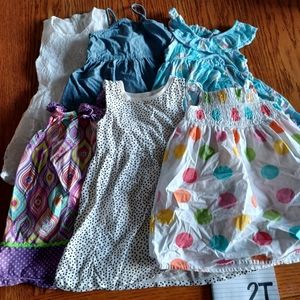 Bundle of five 2T dresses